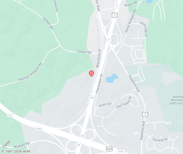 Location Map: 2919 Beechtree Drive, Suite 3100 Sanford, North Carolina 27330